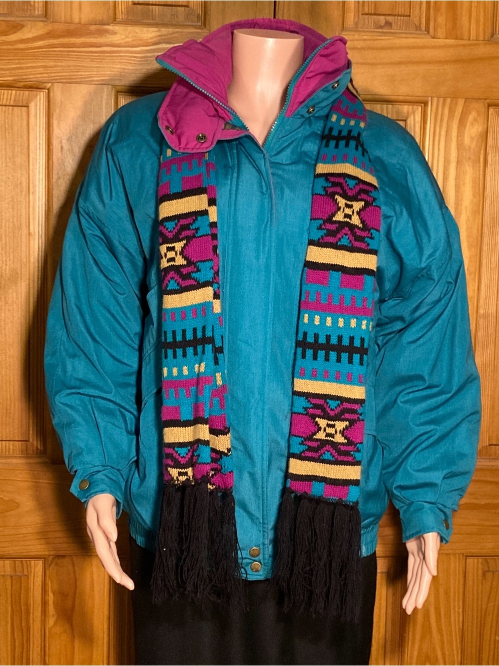 NWOT Current Seen Vintage 80s Heavyweight Puffer Coat Green Size S Small